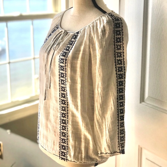 Boho Embroidered Top - Juniors M - Picture 6 of 7